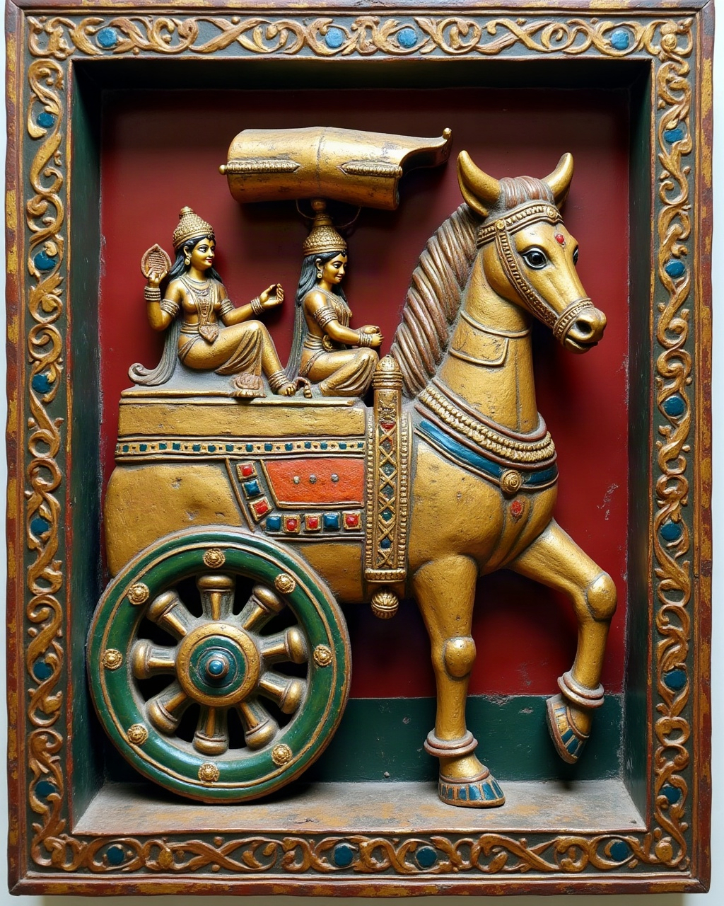 The Bullock Cart, Thanjavur painting