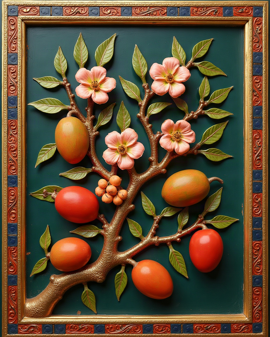 Mango Blossom, Thanjavur painting