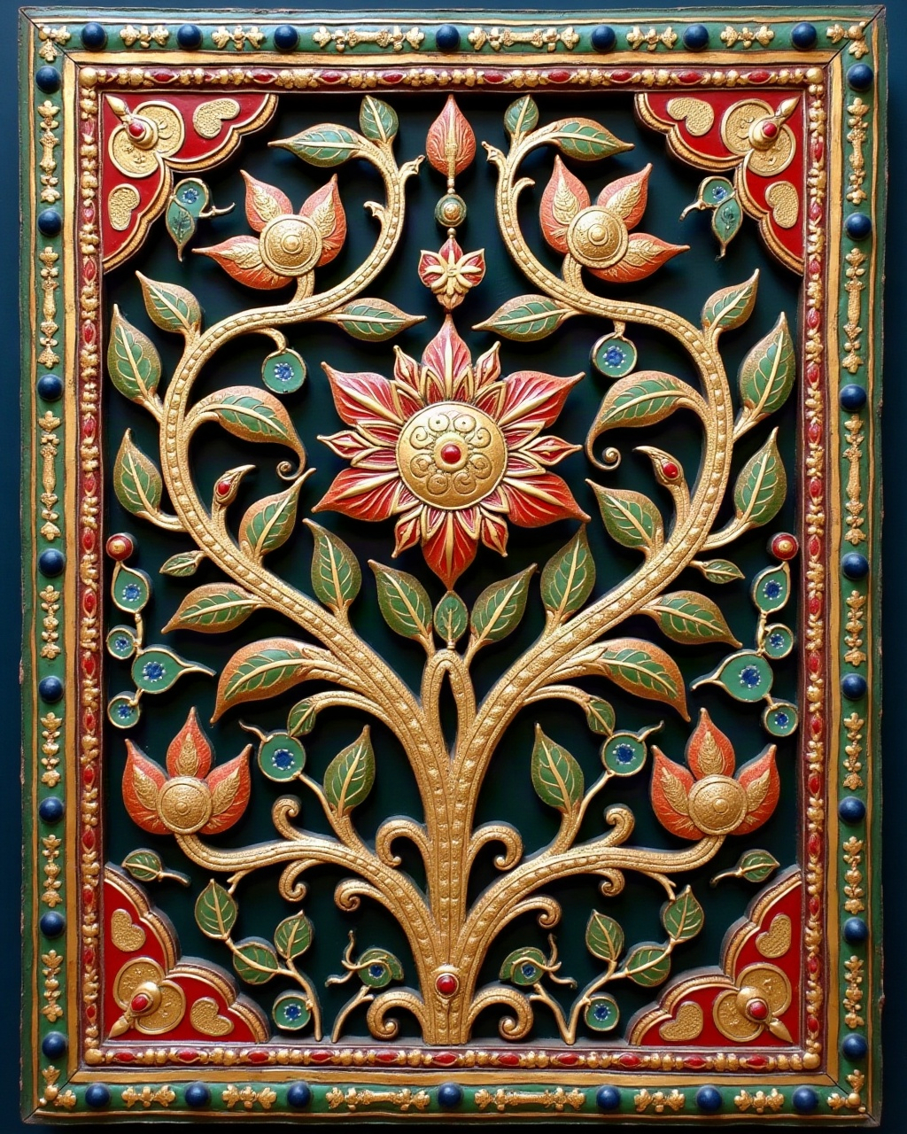 Paisley Garden, Thanjavur painting