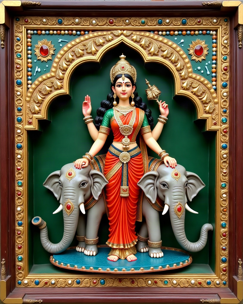 Gaja Lakshmi, Thanjavur painting