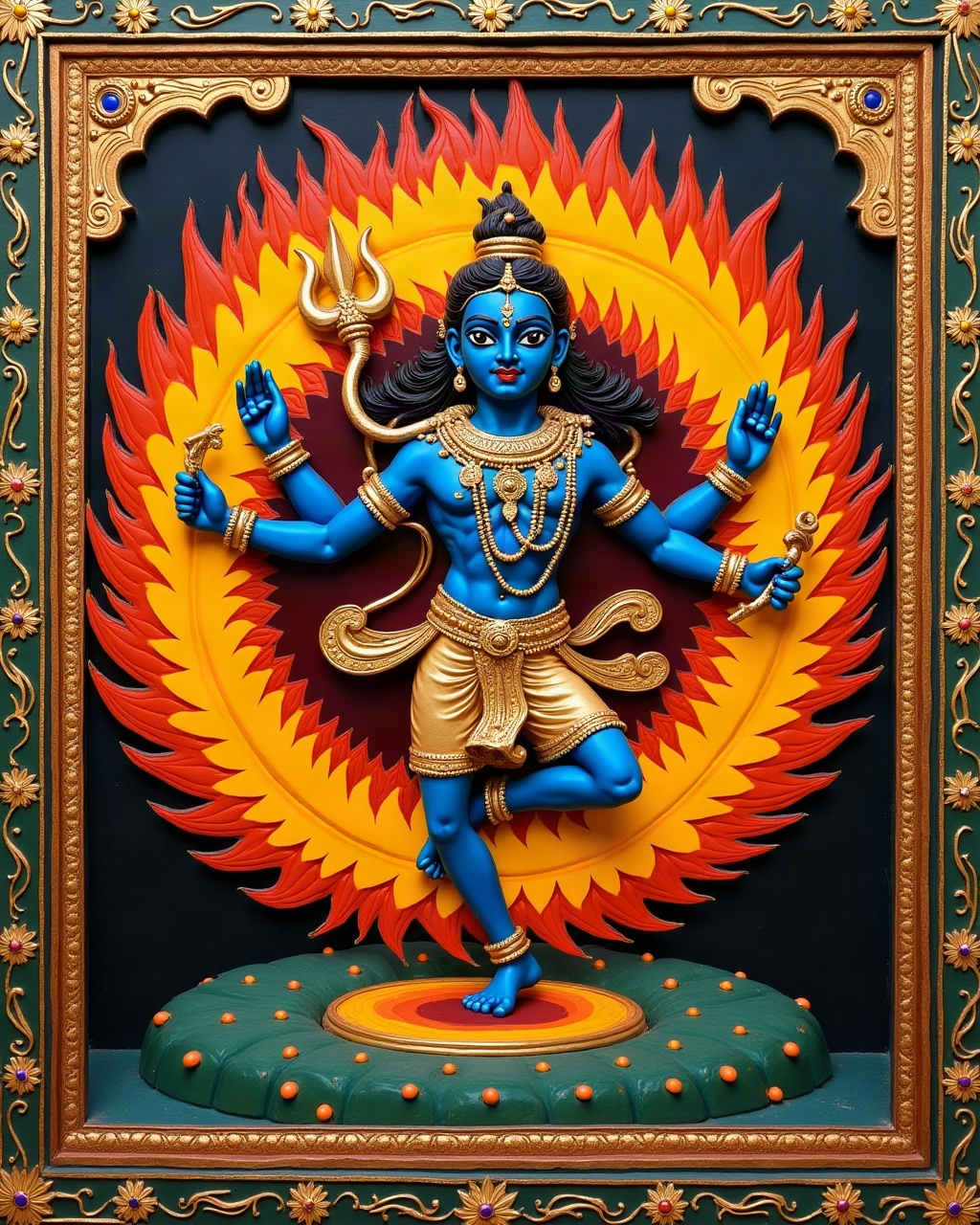 Shiva Nataraja, Thanjavur painting