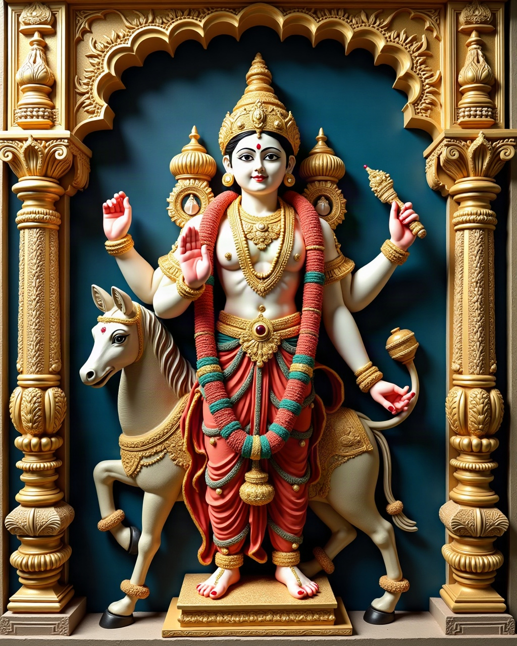 Venkateswara of the Seven Hills, Thanjavur painting