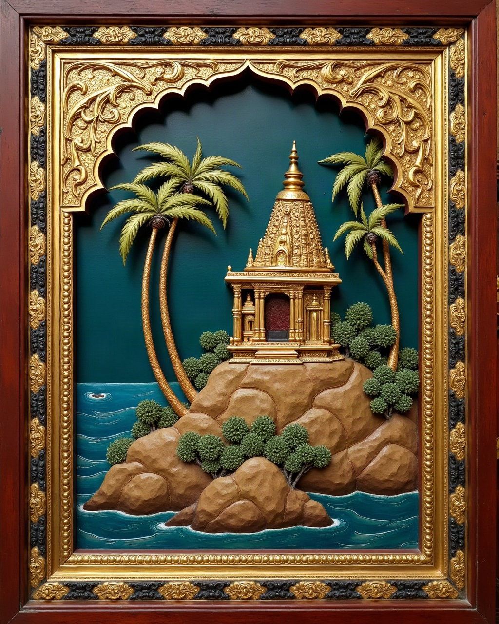 The Coastal Shrine, Thanjavur painting