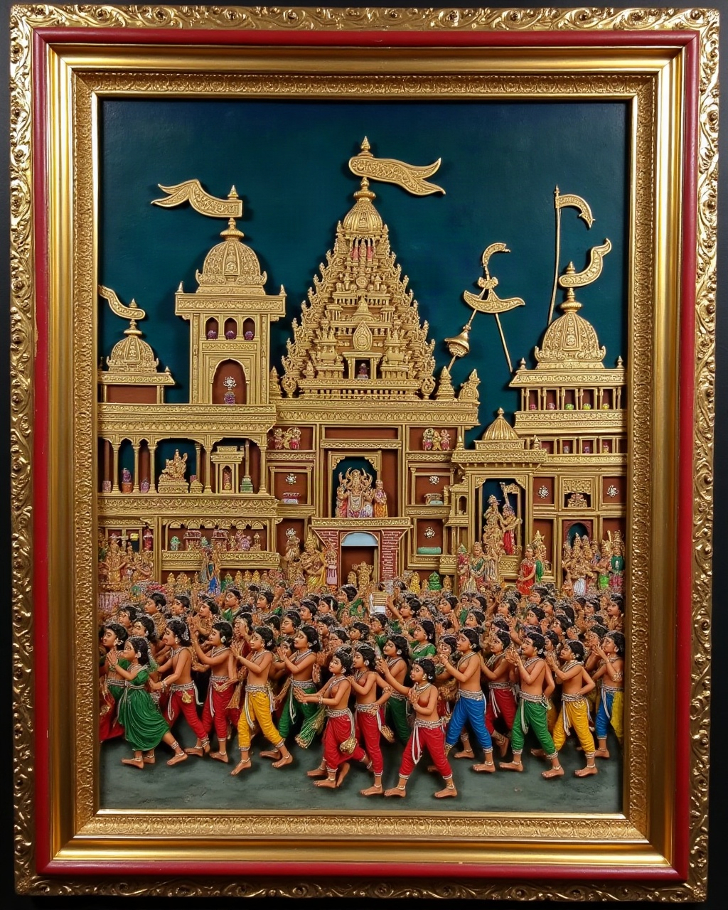 Festival Procession, Thanjavur painting