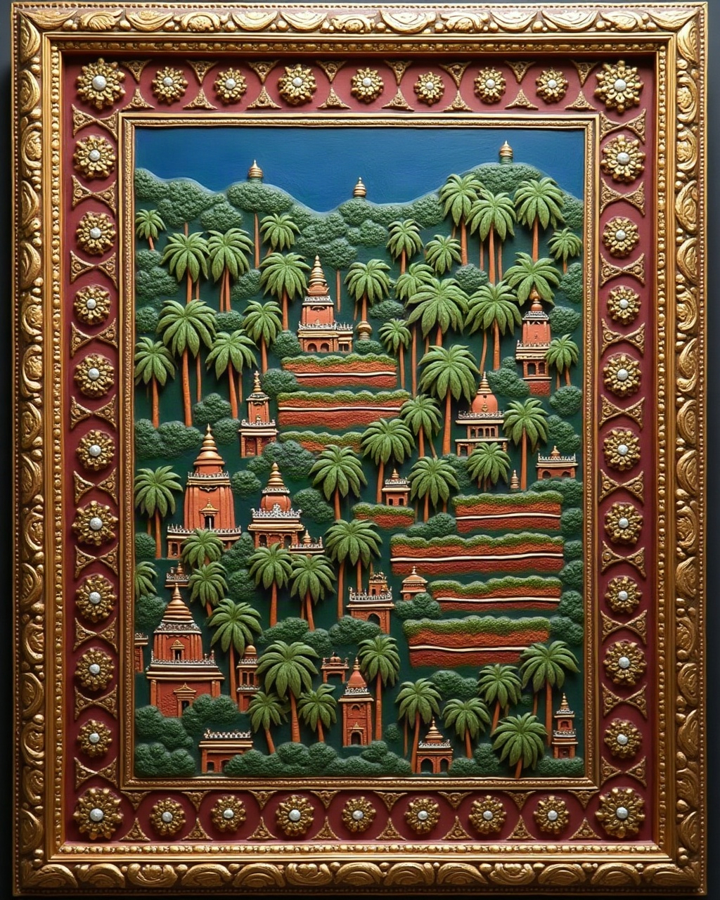 Paddy Fields, Thanjavur painting