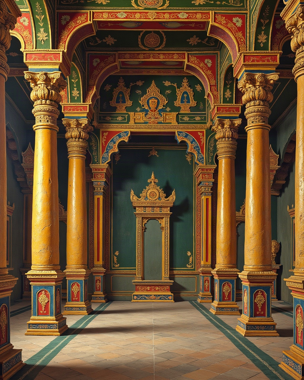 The Durbar Hall, Thanjavur painting