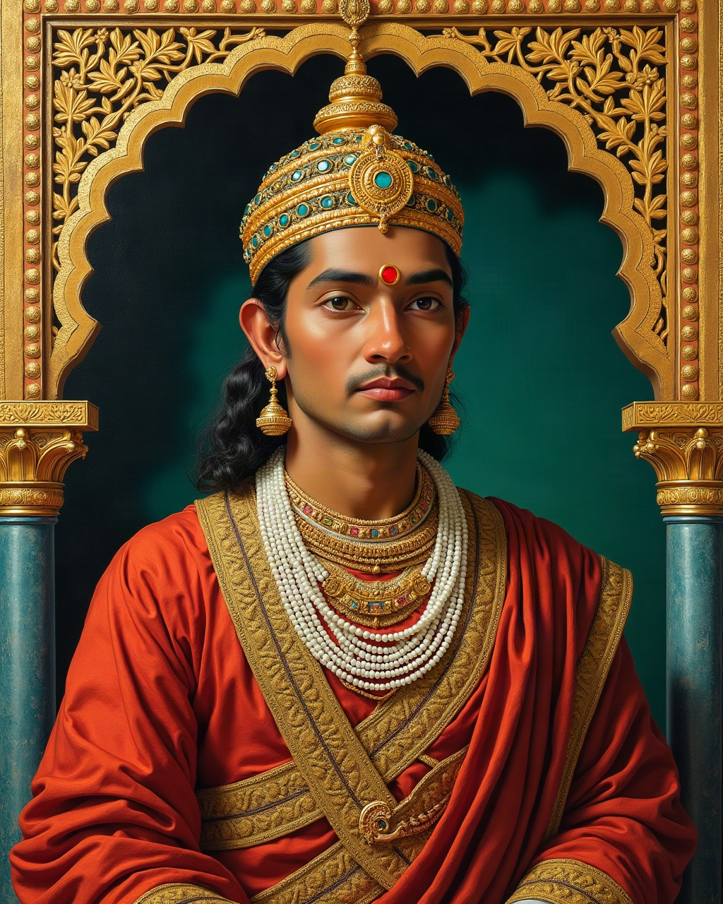 Serfoji II, A Study, Thanjavur painting