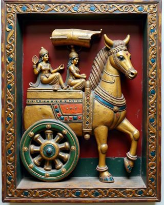 The Bullock Cart, Thanjavur painting