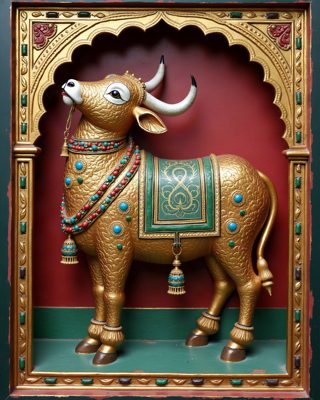 The Sacred Cow, Thanjavur painting