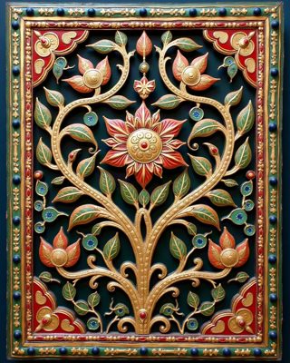 Paisley Garden, Thanjavur painting