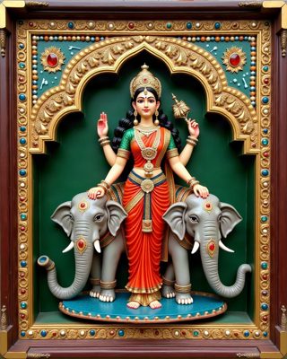 Gaja Lakshmi, Thanjavur painting
