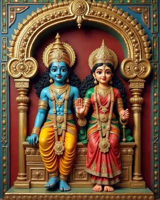 Rama Pattabhishekam, Thanjavur painting