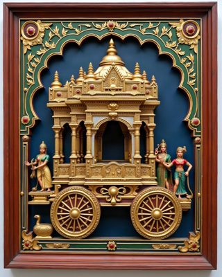 The Chariot Festival, Thanjavur painting