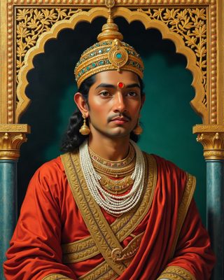 Serfoji II, A Study, Thanjavur painting