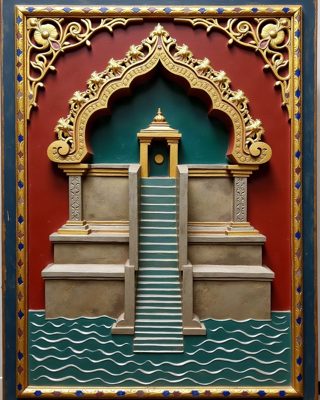 The Stepwell, Thanjavur painting